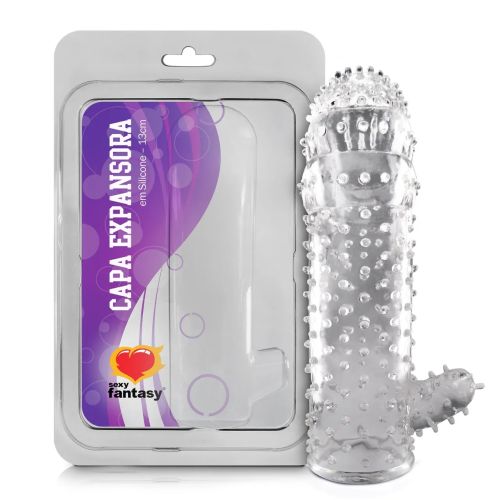 Capa Expansora Incolor c/ Estimulador 13cm - Sexy Fantasy - Revenda por R$55,00