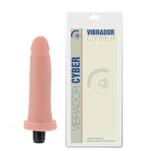 Pênis Vibrador Cyber Cor Bege 15 X 3,3 Cm Revenda por: R$224,00